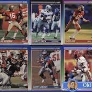 old 90s 80s football cards